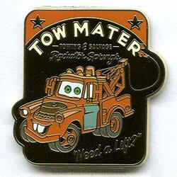 Cars Pin Trading Starter Set - Tow Mater Towing & Salvage | PIN 62000