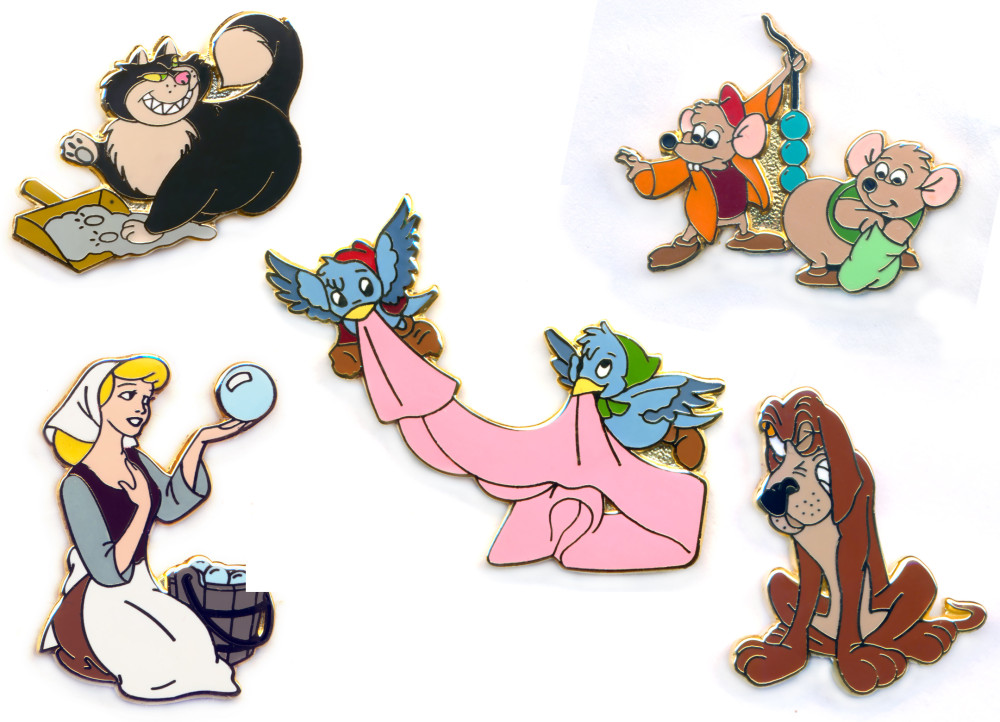 WDCC Cinderella 50th Anniversary 5 Pin Set - Disney Store