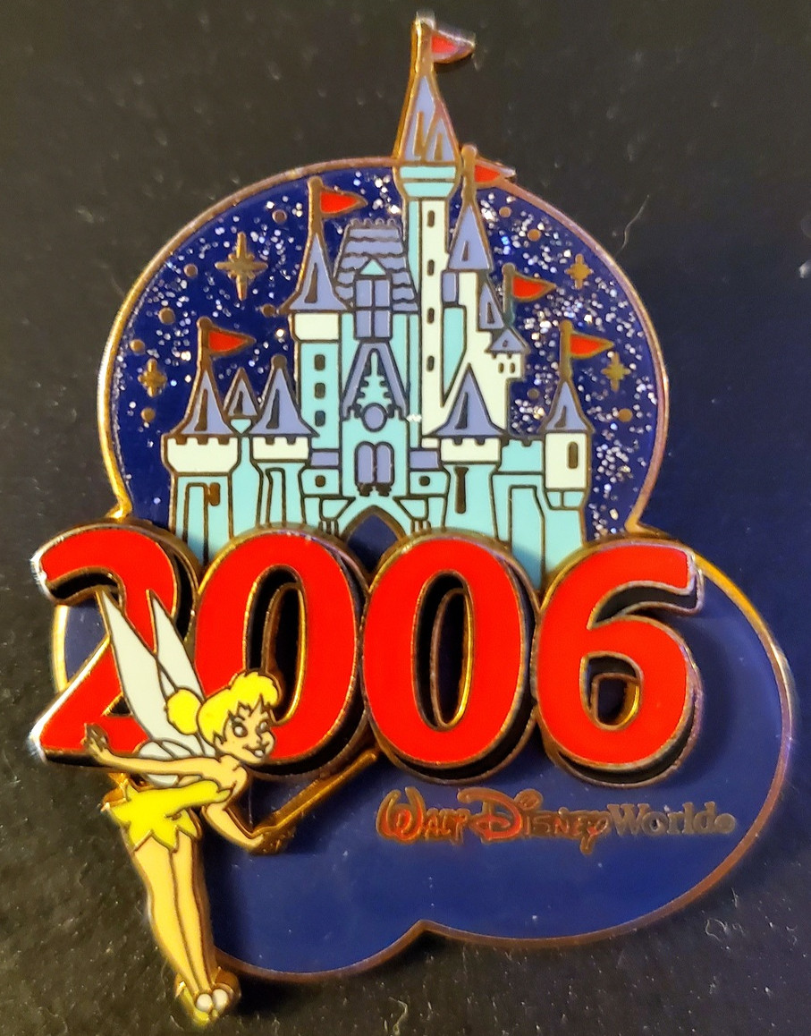 2006 Dated Year Pins - Cinderella Castle - Tinker Bell | PIN 42473
