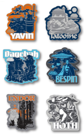 Star Tours 30 Years Boxed Pin Set - Full Set