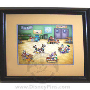 School Cafeteria Framed Set