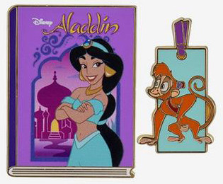 BoxLunch - Princess Books & Bookmarks - Jasmine & Abu | PIN 63949