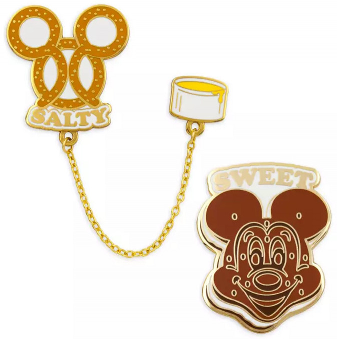 Mickey Mouse Sweet and Salty Treat Flair Set