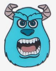 Loungefly - Mixed Emotions - Sulley and Door Pin Set - Sulley