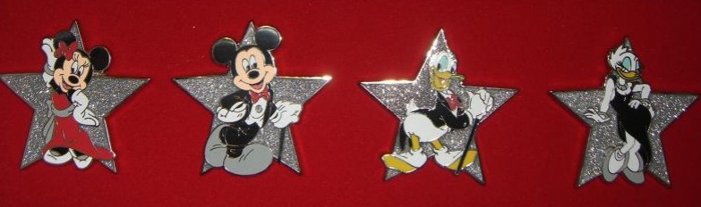 Mickey, Minnie, Donald and Daisy on Stars