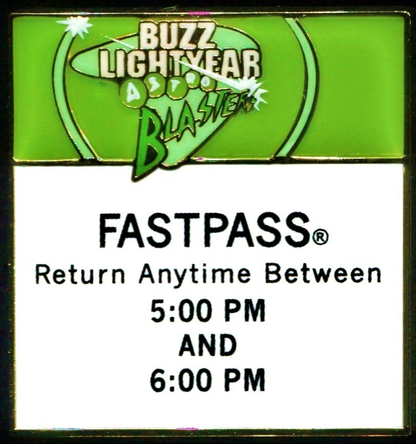 Disneyland Fastpass - Buzz Lightyear Astro Blasters | PIN 47740