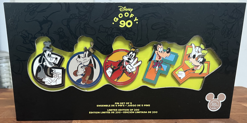 D23 Expo 2022 - Goofy 90th Anniversary Letters | PIN 65383