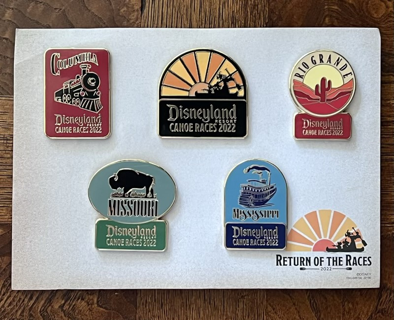 2022 Canoe Races Columbia Train Carded Set — Full Set