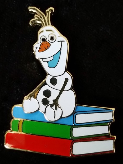 Back to School - Olaf Sitting On Pile of Books | PIN 2748