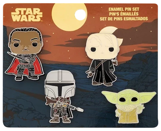 Mandalorian 4-pin set (Walmart Exclusive)