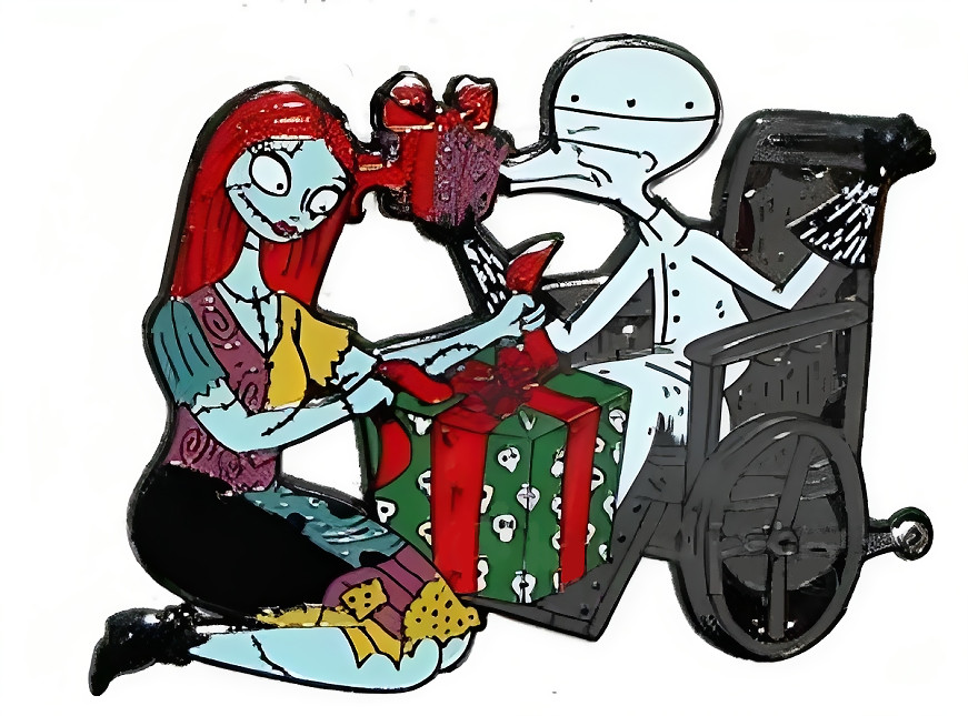 Nightmare Before Christmas 4 Pin Boxed Mystery Set - Sally and Dr