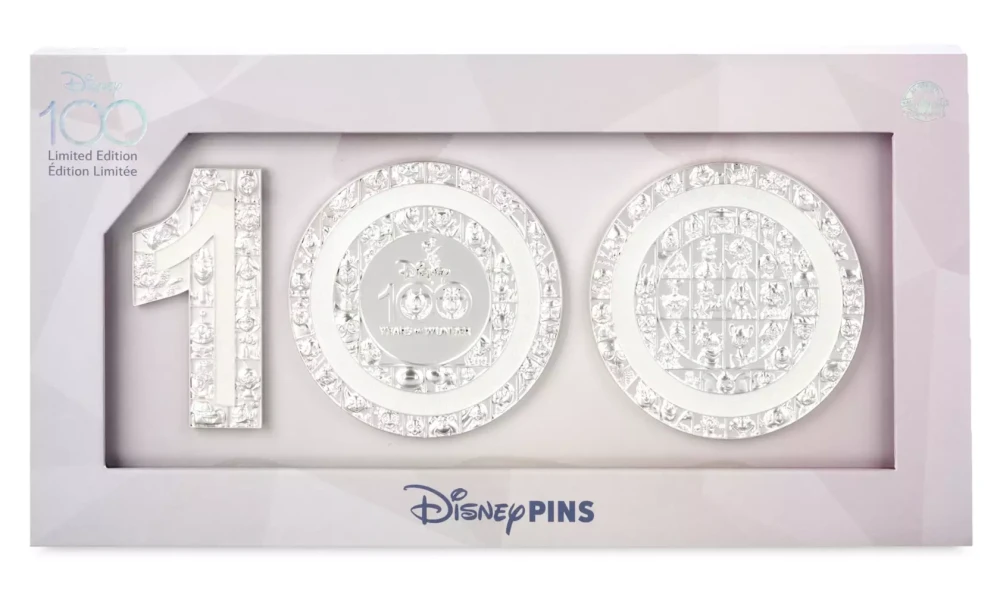 Disney100 Platinum Celebration Finale Jumbo Pin Set