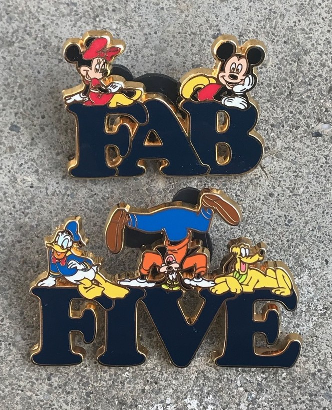 Fab Five - 2 Pin Set
