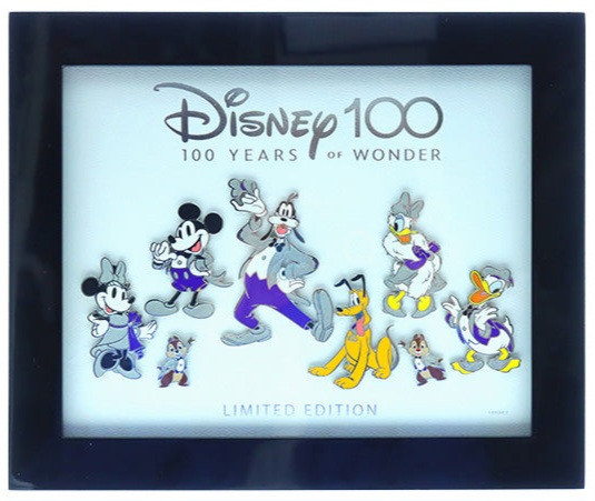 Mickey and Friends 100th Anniversary Outfits Framed Set — Full Set