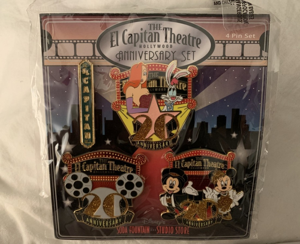 The El Capitan Theatre 20th Anniversary Carded Set — Full Set