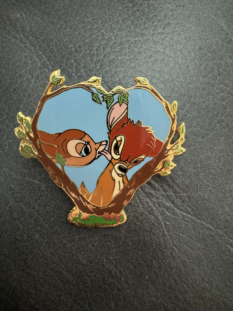 Walt Disney 100th Year - Kiss Series - Bambi and Faline in a Heart