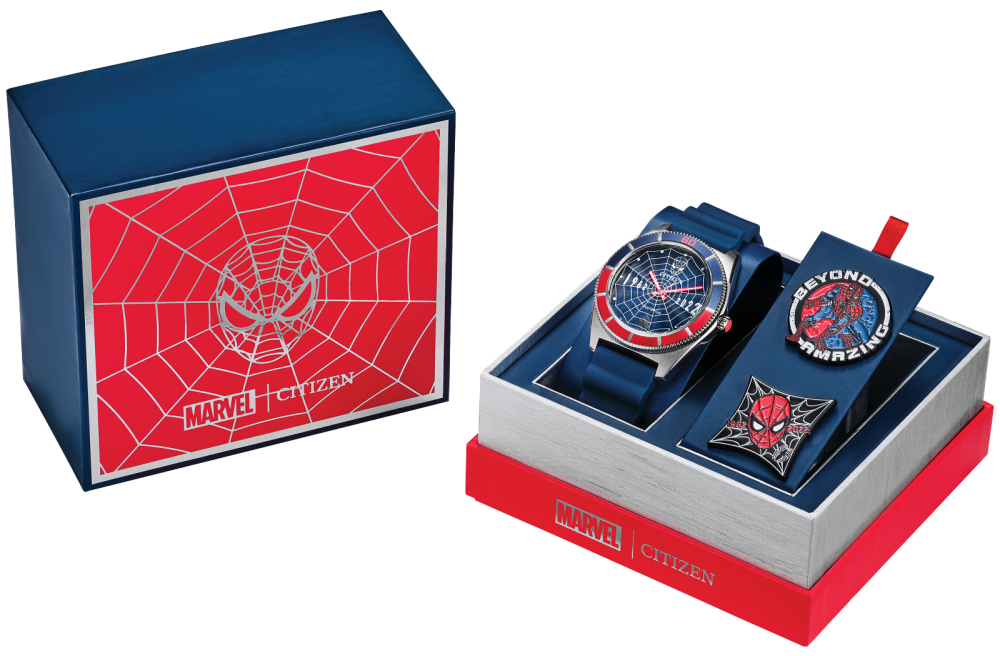 Spider-Man 60th Anniversary Limited Edition Watch and 2-pin Set