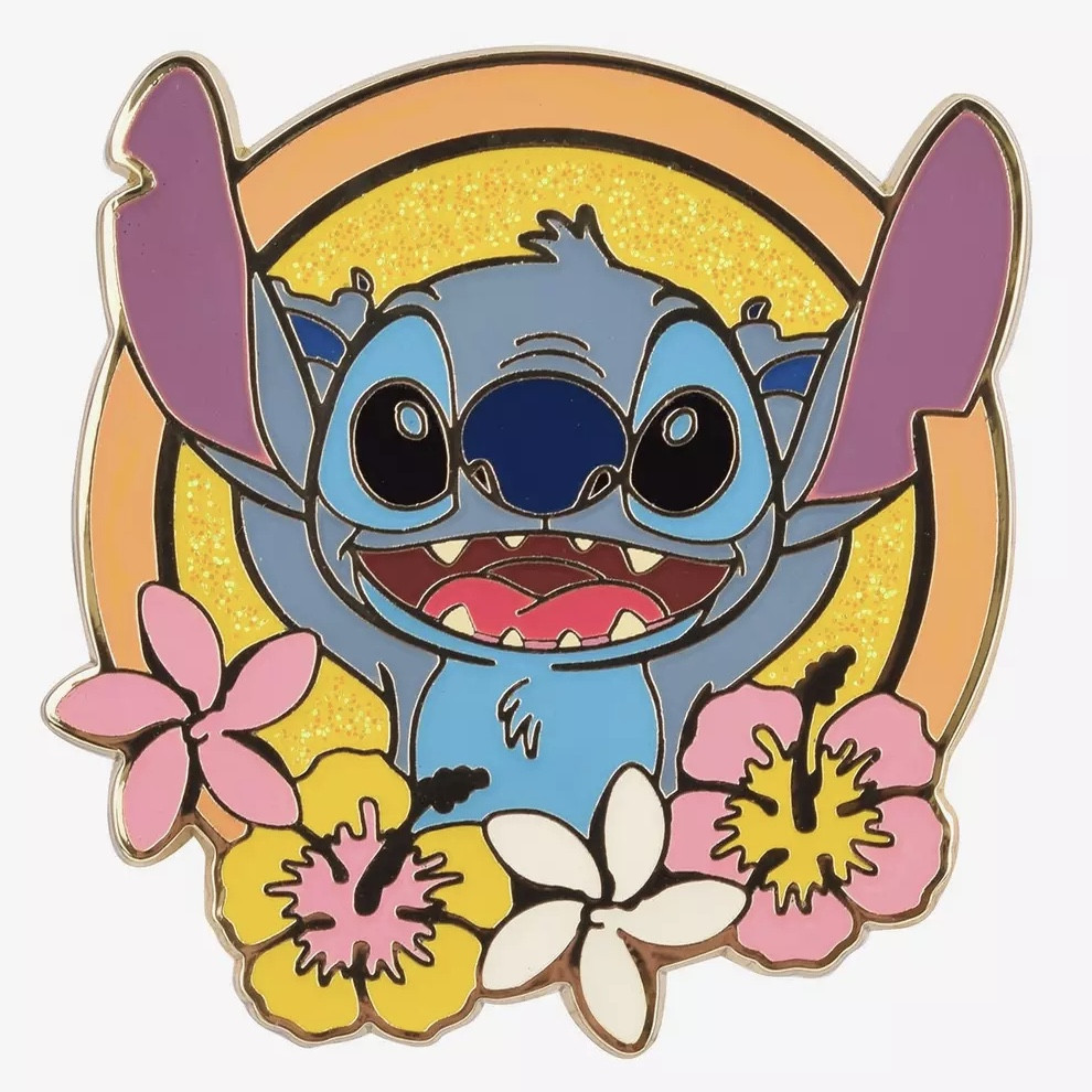 スティッチ1 専用 BoxLunch - Lilo & Stitch - Stitch Floral Frame | PIN 72135