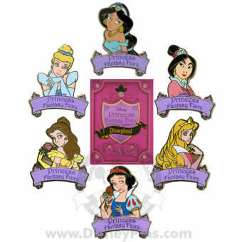 Princess Fantasy Faire pin set