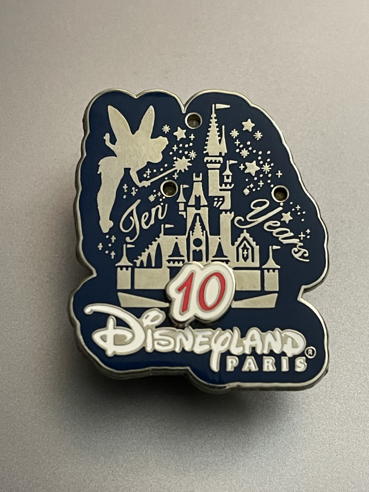Ten Year Pin Disneyland Paris Anniversaries - Ten Years Tinker Bell Castle | PIN 72434
