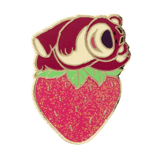 Lotso sleeping on glitter strawberry