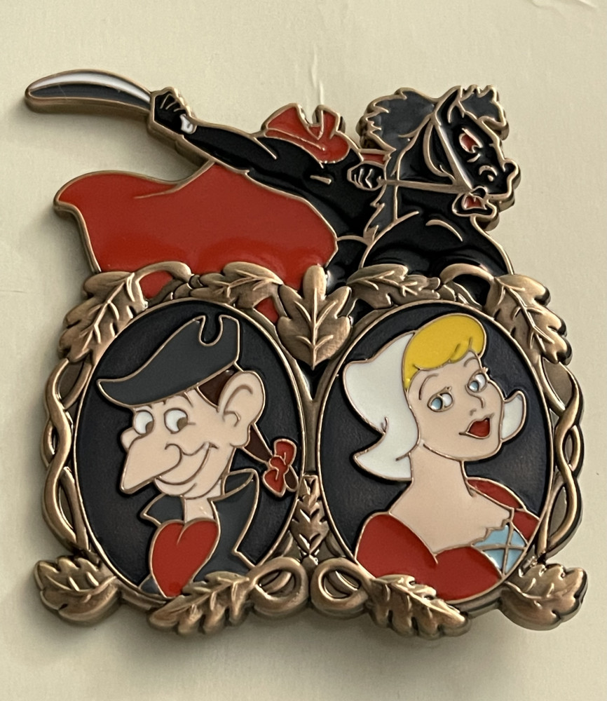 Disney Ichabod Crane and Katrinピンバッジ　激レア 72885_oQxc.jpg