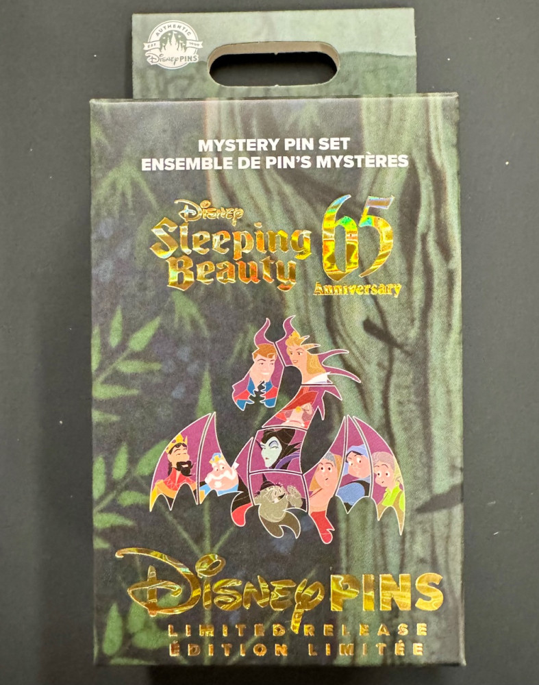 Disney Sleeping Beauty 65周年記念ピン Disney 2024 65th Anniversary Sleeping Beauty Aurora & Maleficent