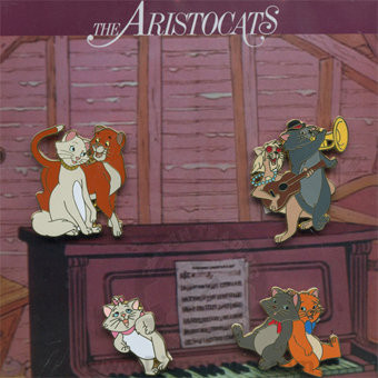 The Aristocats 4 Pin Booster Set - Full Set