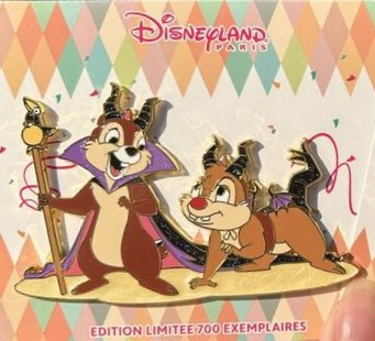Carnaval 2024 - Chip and Dale as Human and Dragon Maleficent | PIN