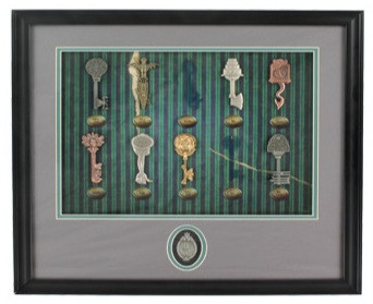 Servant's Quarters Keys Framed Pin Set - Full Set