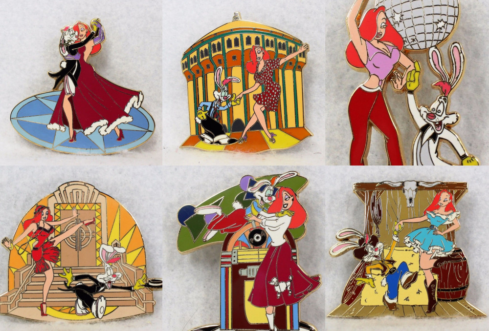7456 Pin Roger and Jessica Rabbit Dancing - Complete Set | PIN 7456
