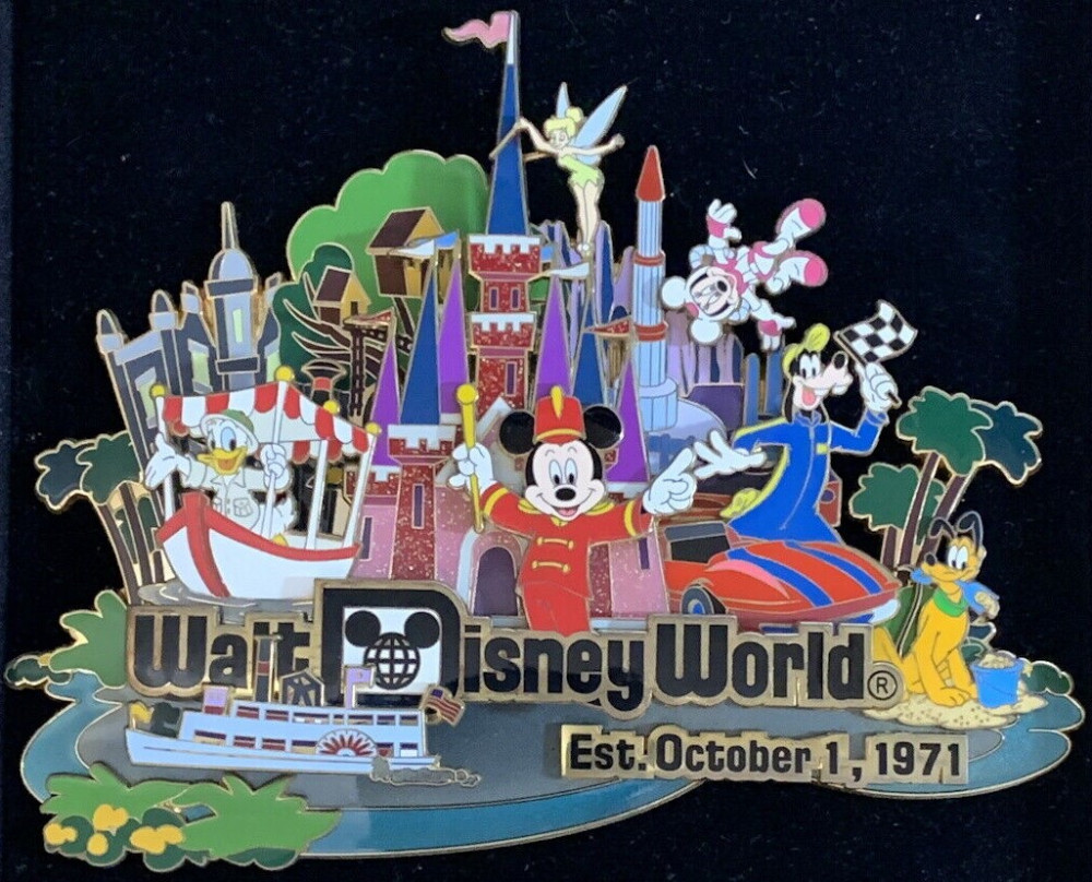 ＊Walt Disney World Resort ＊ ピンバッチ Retro Walt Disney World Resort Collection - Fab 5 Super Jumbo