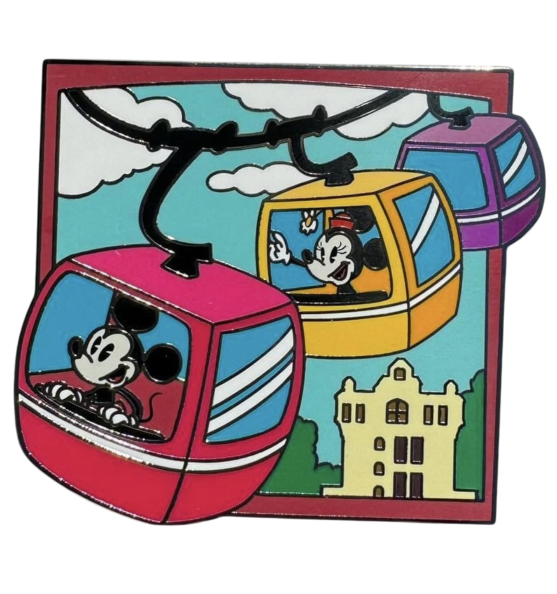 Disney Skyliner - Mickey and Minnie Riding the Skyliner