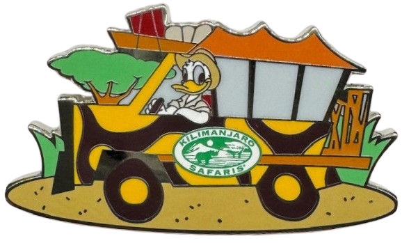 Disney's Animal Kingdom - Donald Duck in Kilimanjaro Safaris Truck