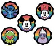 Scalloped Edge Rainbow Circles Booster Set - Full Set