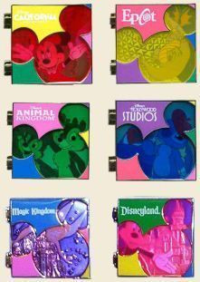 Disney Parks Hinged Stained Glass Box Set — Full Set