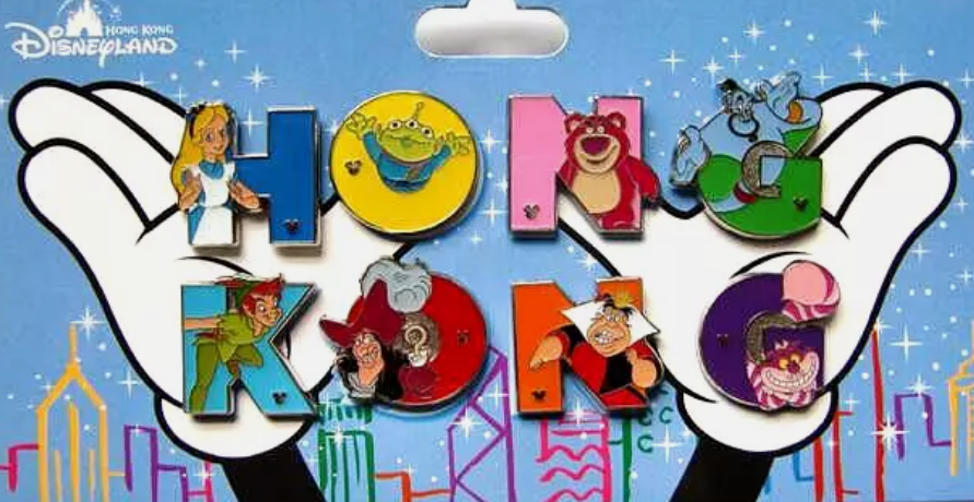 HONG KONG Letters Hidden Mickey FULL SET