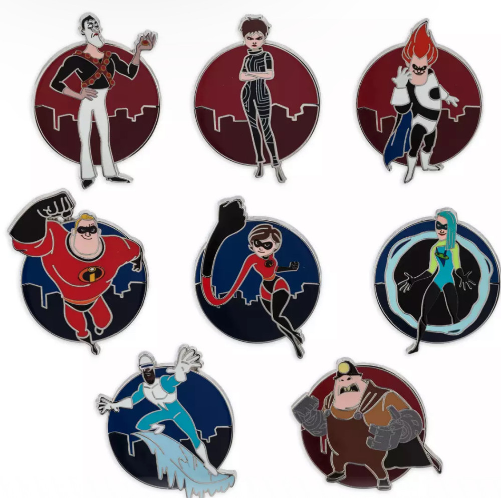 The Incredibles Mystery Pin Set 2024
