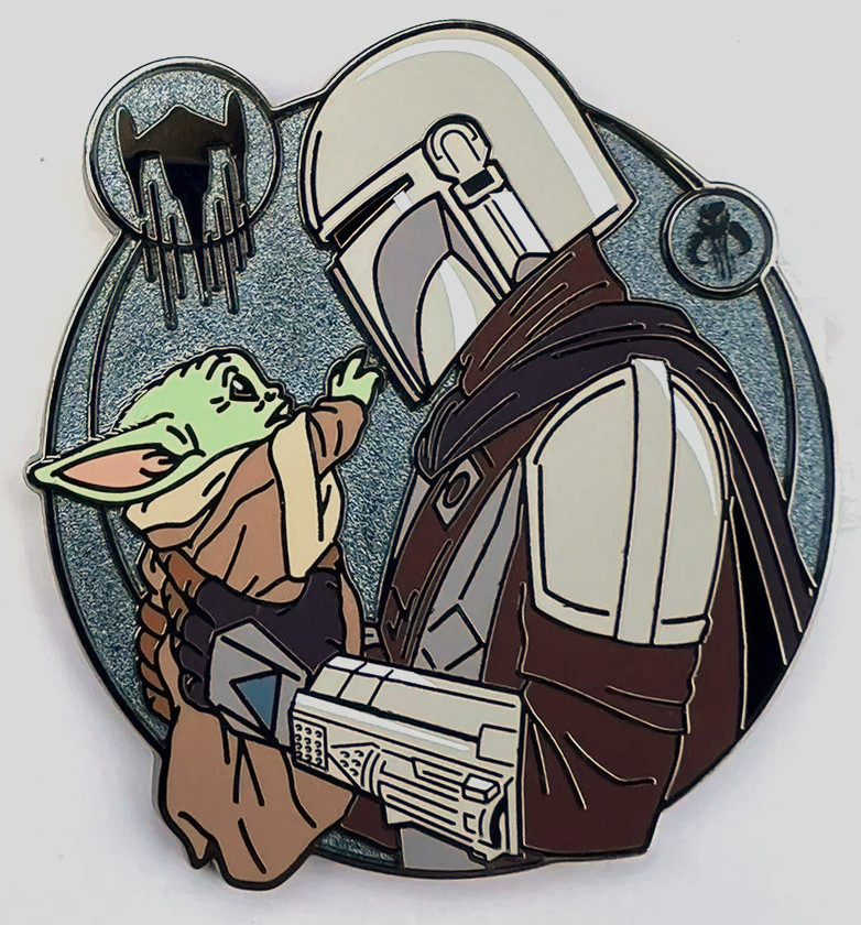 ピンズ・ピンバッジ・缶バッジ SWCJ Mandalorian & Grogu Badge art Pin Funko Star Wars The Mandalorian Ahsoka & Grogu Enamel Pin