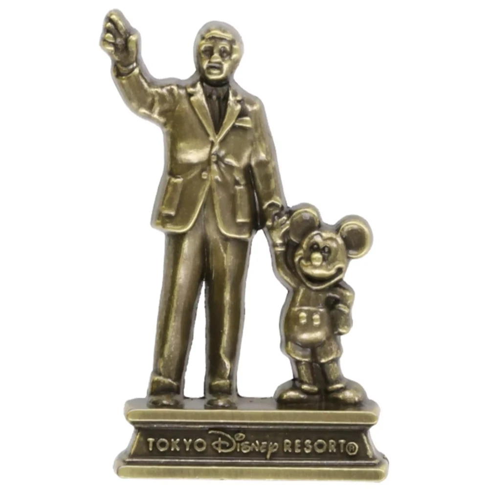 大人も着やすいシンプルファッション Statues Sculpted Bronze Disneyland Tokyo - Disney Walt ピンズ・ピンバッジ・缶バッジ