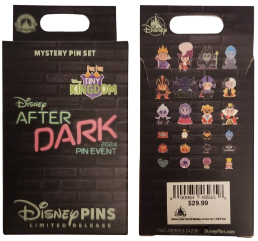 Disney After Dark Pin Event 2024: Tiny Kingdom — Villain's Park Edition