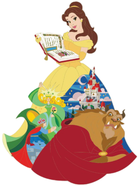 D23 Expo 2024: Disney Princesses Storybook Dress Scenes Collection - Belle  | PIN 82136