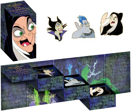 Disney Villains 3-Pin Box Set