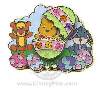 Easter 2007 - Winnie the Pooh, Tigger and Eeyore Hinged Easter Egg Pin ...