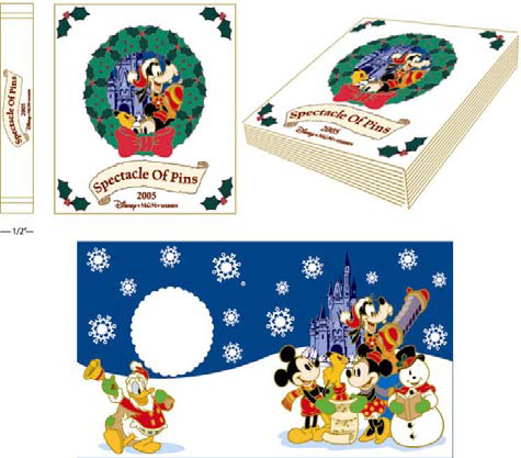 Disney Merry Christmas 2005 限定ピン LTD500 Christmas 2005 - Merry Christmas Tree Dangle - Fab 6 (Minnie