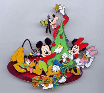 Spectacle of Pins 2004 - Mickey Mouse & Gang with Christmas Tree