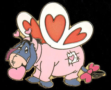 Springtime Valentine Butterfly - Eeyore as a Butterfly | PIN 84401