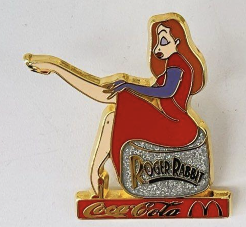 Coca Cola / McDonald's - Jessica Rabbit Sitting (Leg Up) Silver