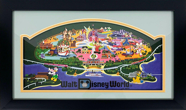 Retro Walt Disney World Framed Set