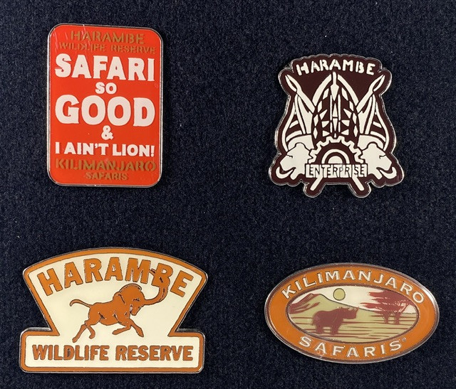 Kilimanjaro Safaris Baseball Cap 4-Pin Set — Full Set (No Hat)